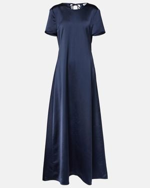 Proenza Schouler Label Delphine Satin Maxi Dress - Blue