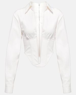Dion Lee Corset Cotton-Blend Top - White