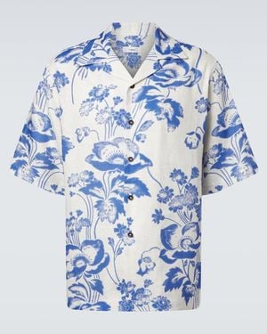 Commas Camicia Bowling - Blu