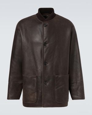 A.PRESSE Shearling-Lined Jacket - Black
