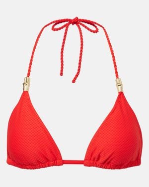 Heidi Klein Halterneck Bikini Top - Red
