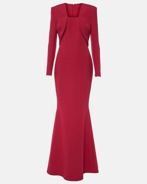 Safiyaa Jana Crepe Gown - Red