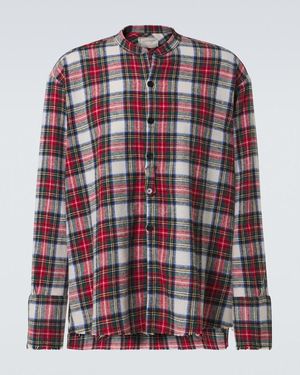 Greg Lauren Hemd Plaid Aus Baumwolle - Rot