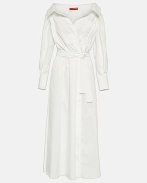 Altuzarra Lyddy Cotton-Blend Wrap Dress - White