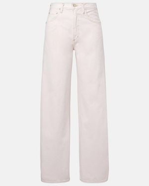 Agolde Low Curve Mid-Rise Jeans - Pink
