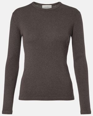 Lisa Yang Pullover Vivian Aus Baumwolle Und Kaschmir - Grau