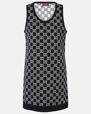 Gucci Gg Knit Dress - Black