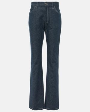 Loro Piana Nedar High-Rise Slim Jeans - Blue
