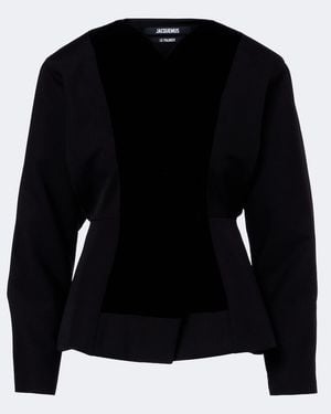Jacquemus Jacke Paloma Aus Wolle - Schwarz