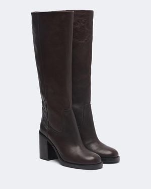 Paris Texas Stiefel Alexandra Aus Leder - Schwarz