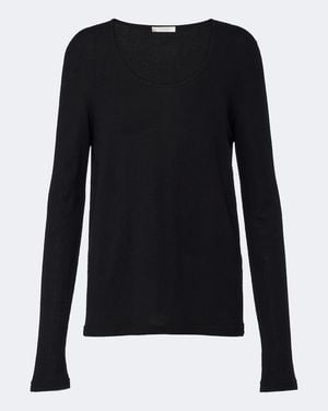 The Row Quay Cashmere Sweater - Black