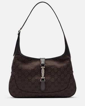 Gucci Schultertasche Jackie 1961 Medium Aus Canvas - Schwarz
