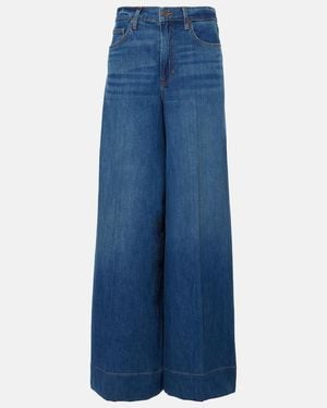 Veronica Beard Haizley Wide-Leg Jeans - Blue