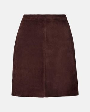 Stouls Lucie 22 Suede Miniskirt - Purple