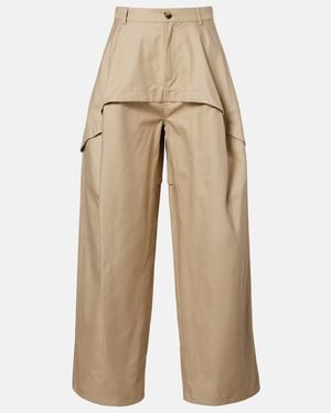 Loewe Paula's Ibiza Cotton Wide-Leg Pants - Natural