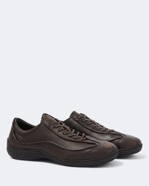 Kiko Kostadinov Sargo Leather Sneakers - Brown
