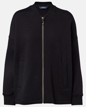 Max Mara Radioso Cotton-Blend Blouson Jacket - Black