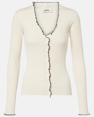 Isabel Marant Cardigan Izae Aus Seide Und Baumwolle - Natur