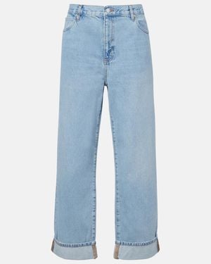 FRAME Jeans Rectos The Hang Cuff - Azul