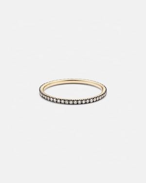 STONE AND STRAND Anillo Come Closer De Oro De 14 Ct Con Diamantes - Blanco