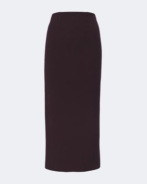 Roland Mouret Crepe Pencil Skirt - Purple