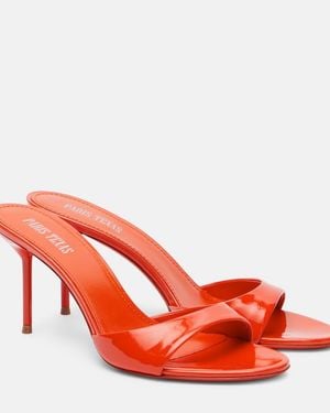 Paris Texas Lidia 70 Patent Leather Mules - Red