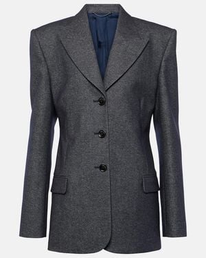Magda Butrym Wool-Blend Blazer - Blue
