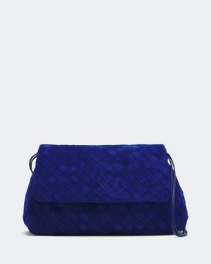 Bottega Veneta Schultertasche Giorno - Blau