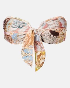 Zimmermann Bedrucktes Bikini-Oberteil Daylight - Natur