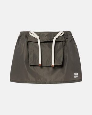 Miu Miu Minifalda Tecnica - Negro