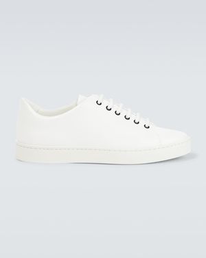 Manolo Blahnik Semanado Leather Trainers - White