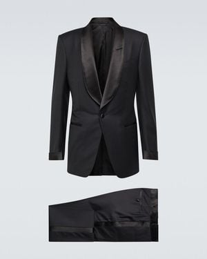 Tom Ford Atticus Wool Twill Suit - Black