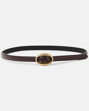 Saint Laurent Leather Belt - Brown
