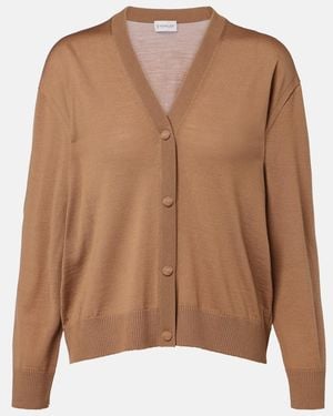 Moncler Cardigan Aus Schurwolle - Braun