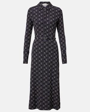 Tory Burch Printed Polo Dress - Black