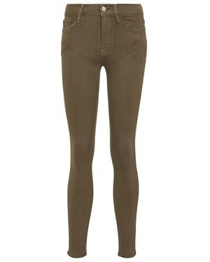 FRAME Jeans Le Skinny De Jeanne Tiro Medio - Verde