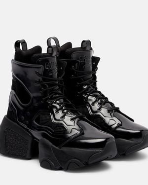 Noir Kei Ninomiya X Reebok Cutout Platform Ankle Boots - Black