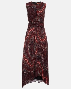 Altuzarra Penny Printed Midi Dress - Red