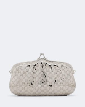 Gucci Clutch Gg Mini - Bianco
