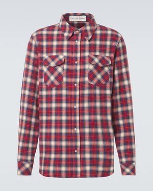 God's True Cashmere Cashmere Tartan Shirt - Red