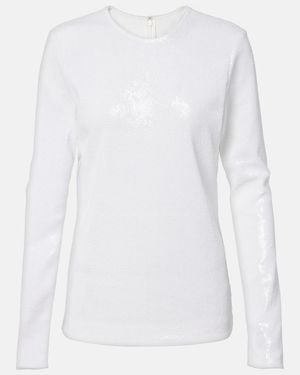 TOTEME Sequined Top - White