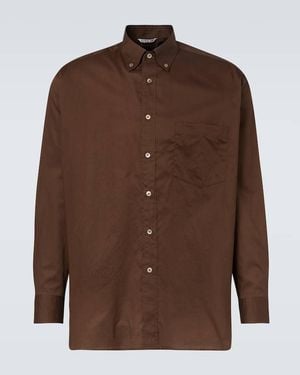 AURALEE Oversize-Hemd Aus Baumwolle - Braun