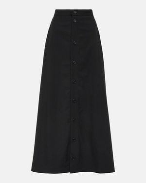 Balenciaga Wool Maxi Skirt - Black