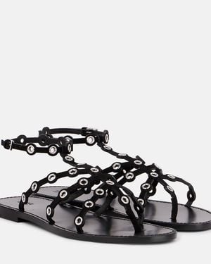 PUCCI Leather Sandals - Black