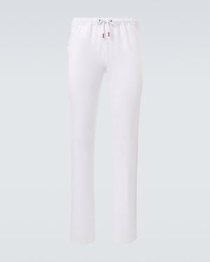 Kiton Hose Aus Leinen - Weiß