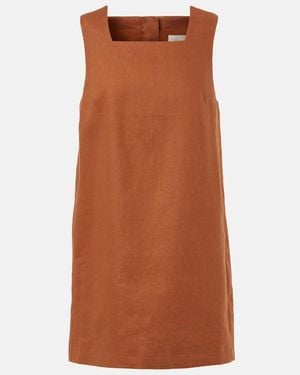 Posse Rio Linen Shift Dress - Brown
