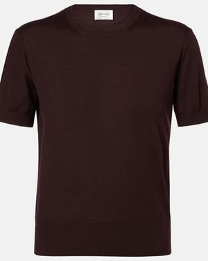 Saint Laurent Wool Top - Black