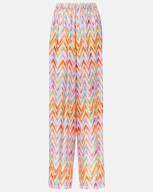 Missoni Zigzag Wide-Leg Trousers - Multicolour