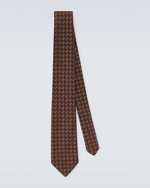 Charvet Krawatte Aus Seiden-Jacquard - Braun
