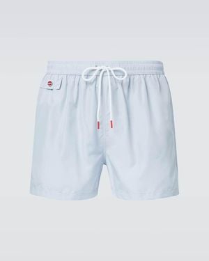 Kiton Banador Con Logo - Azul